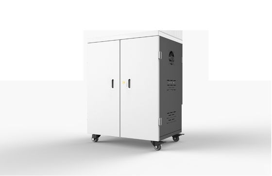 60 AC Ports Tablet Charging Cabinet with Locks and Keys Cooling Fans and German Medical Standard Wheels