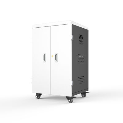 42 Slots iPad Storage Cart with Galvanized Sheet and Cooling Fans for Efficient Charging