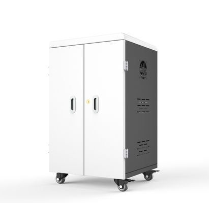 42 Ports Tablet Storage Cabinet with Galvanized Sheet and Cooling Fans for iPad Charging Trolley