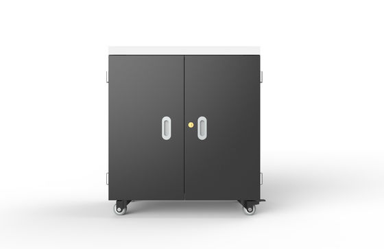 100-250V Input USB Charging Cart with Medical-Mute Wheels and Fully Assembled Charging Cabinet