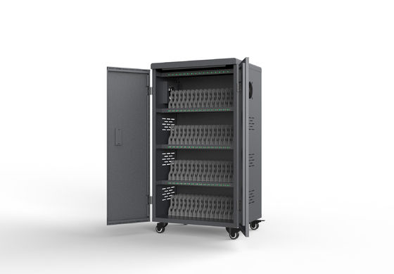 64 Ports Big Capacity USB Charging Cart with 100-250V Input Voltage and 5V 2A Output for Tablets Charging Cabinet