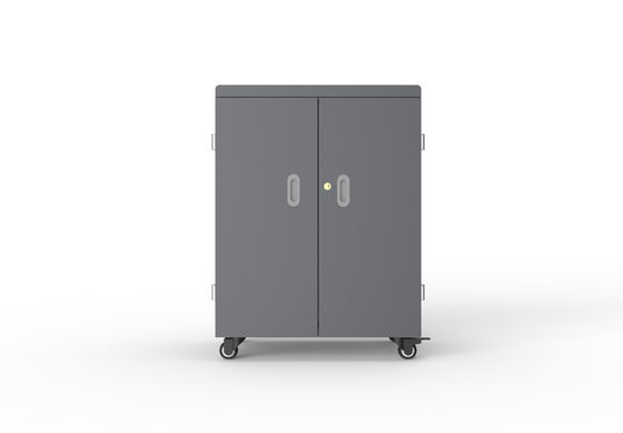 54 Ports DC Type USB Charging Cart for School Use with Lockable Doors and Medical Standard Wheels