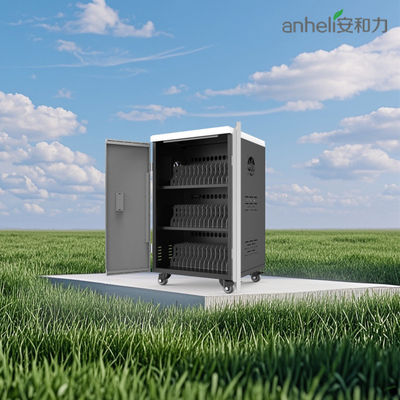 42 Ports iPad Charging Cabinet with Cooling Fans Ventilation Holes and Secure Locks and Keys