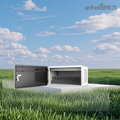 Compact 640x360x370mm Tablet Charging Cabinet with ABS Engineering Plastic Dividers and Medical Ultra-Quiet Wheels