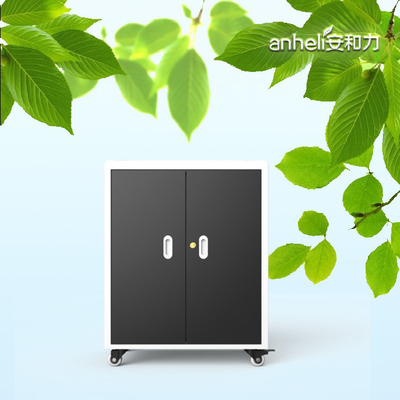 30 Bay Laptop Charging Cabinet AC Power Sockets Type Charging Cart
