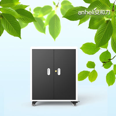 30 Bay Laptop Charging Cabinet with Locks and Keys Cooling Fans and German Medical Standard Wheels