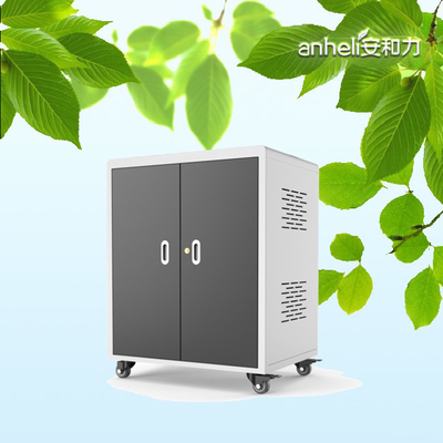 30 Bay Laptop Charging Cabinet AC Power Sockets Type Charging Cart