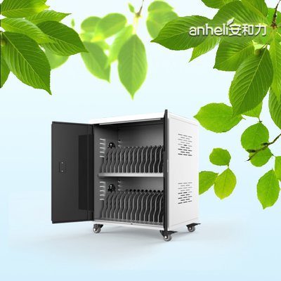 30 Bay Laptop Charging Cabinet AC Power Sockets Type Charging Cart