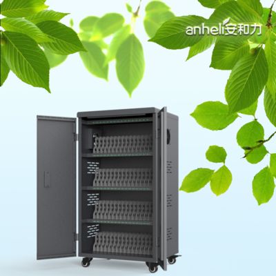 ABS Engineering Plastic 64 USB Slots Charging Cart Smart Charging Cabinet