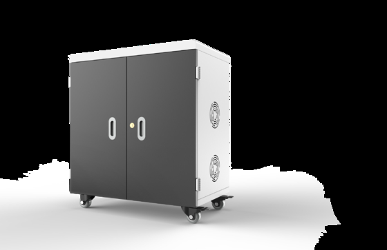 36 Port USB Charging Cart for Tablets with 8S Security System