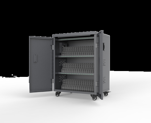 54 Slot USB Charging Cart with 8S Security Protection System