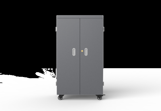 64-Bay USB Charging Cabinet for Tablets with Cooling Fans