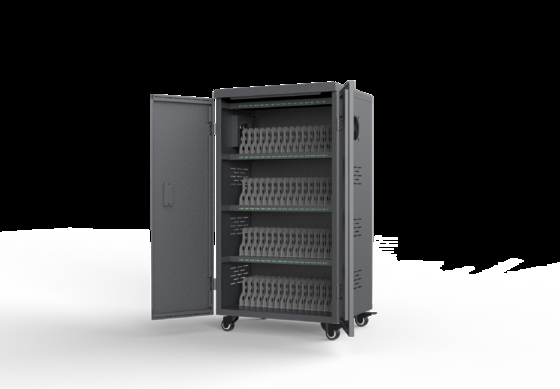 64-Bay USB Charging Cabinet for Tablets with Cooling Fans