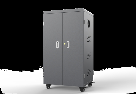 64-Bay USB Charging Cabinet for Tablets with Cooling Fans