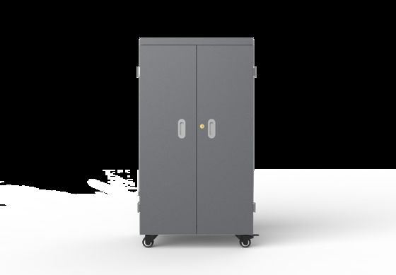 Smart 64 Ports Tablet Charging Cabinet with 8S Security Protection System and LED Lights for Schools and Offices