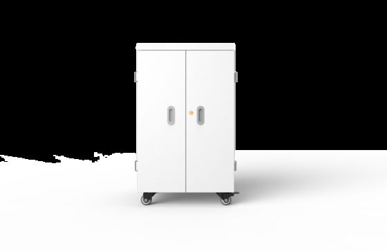 42 Ports AC Power Tablet Charging Cabinet with 4 Wheels and 2 Brakes for Secure Mobility