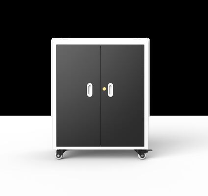 30 AC Power Sockets Laptop Charging Trolley with Cooling Fans and Ventilation Holes 720×530×940mm Dimensions 70kg Weight