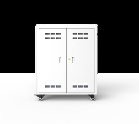 30 AC Power Sockets Laptop Charging Cabinet with Galvanized Sheet and Cooling Fans for Schools