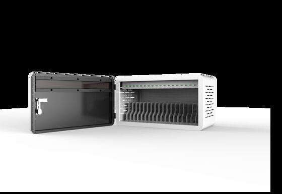 18 Ports Lockable Charging Cabinet with 8S Security Protection and Galvanized Sheet Construction