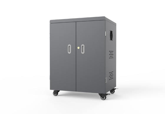 Mobile Charging Cart 54 Pcs USB Charging Cabinet with 8S Security Protection System and Galvanized Sheet