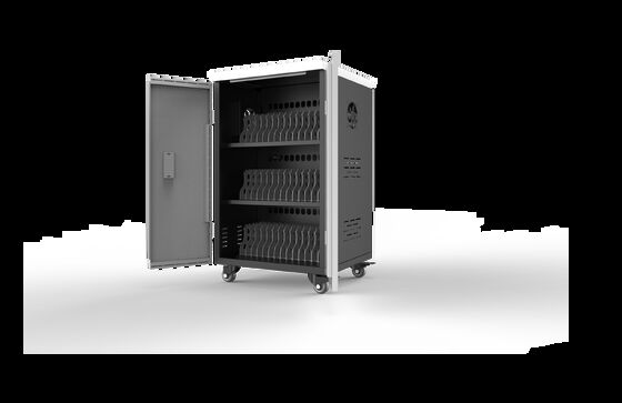 Movable 42 Ports AC Power Sockets Charging Trolley Tablets Charging Cart