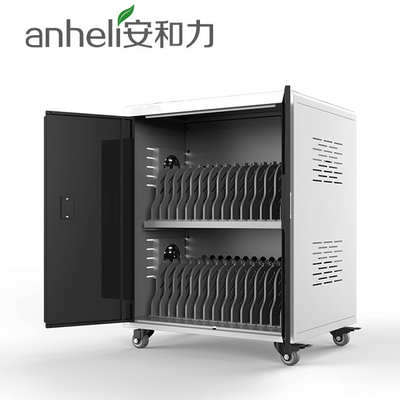 AC Power Laptop Charging Cabinet RoHS Ipad Charging Cart For 30 Ipads