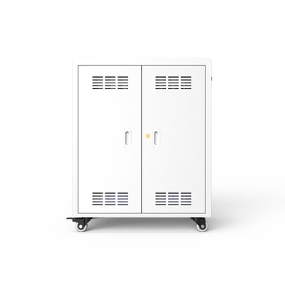 30 Tablets Socket Ipad Chromebook Charging Cabinet With Universal Wheels