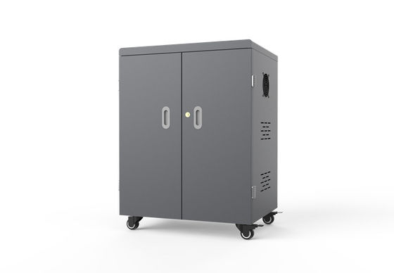 54 USB Ports Lockable Charging Cabinet with 8S Security Protection and Galvanized Sheet Construction for Tablets