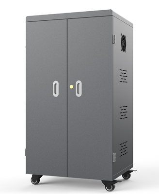 0.8mm Galvanized Ipad Lockable Charging Cabinet Cart For Schools