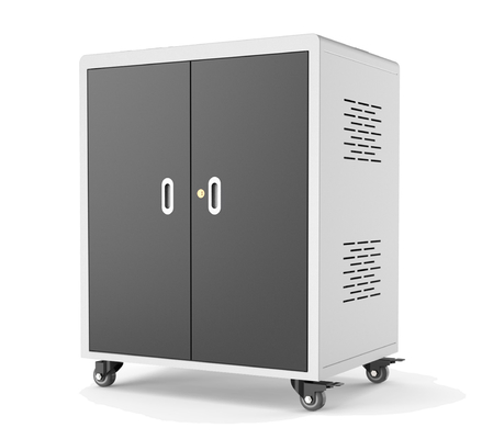 FCC RoHS Multiple Chromebook Charging Station Trolley Galvanized