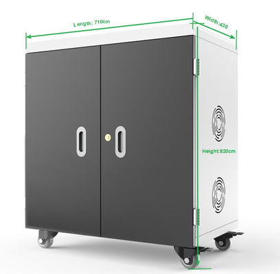 Library 36 Slots Lockable Tablet Charging Cabinet Station CE FCC